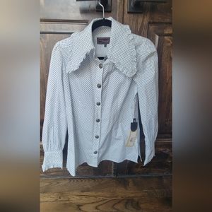 Double D Ranch Coyote Tracks Blouse XS